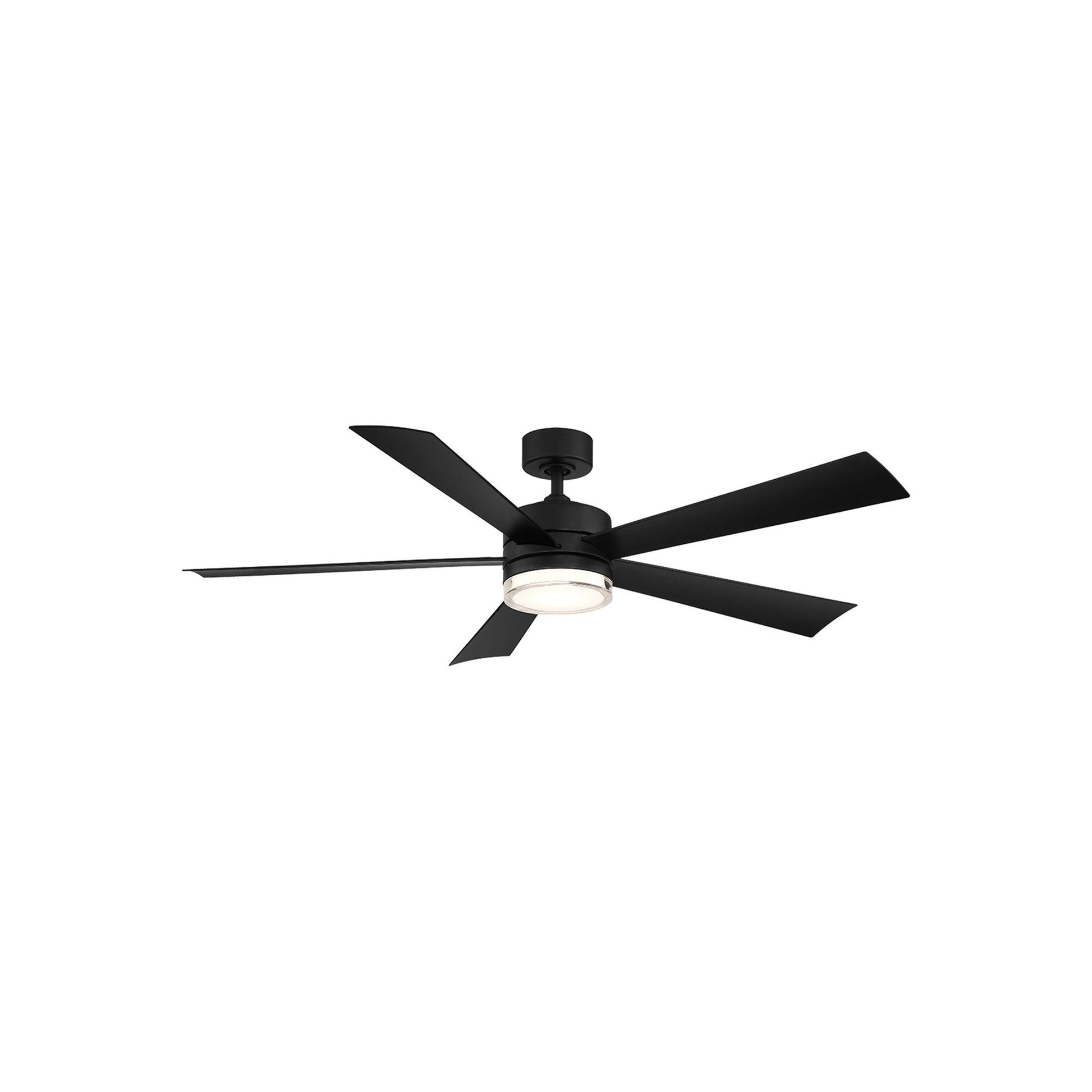 Wynd Smart LED Ceiling Fan in 52-Inch/Matte Black.