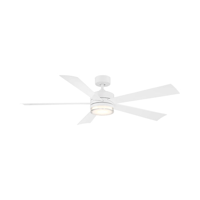 Wynd Smart LED Ceiling Fan in 60-Inch/Matte White.