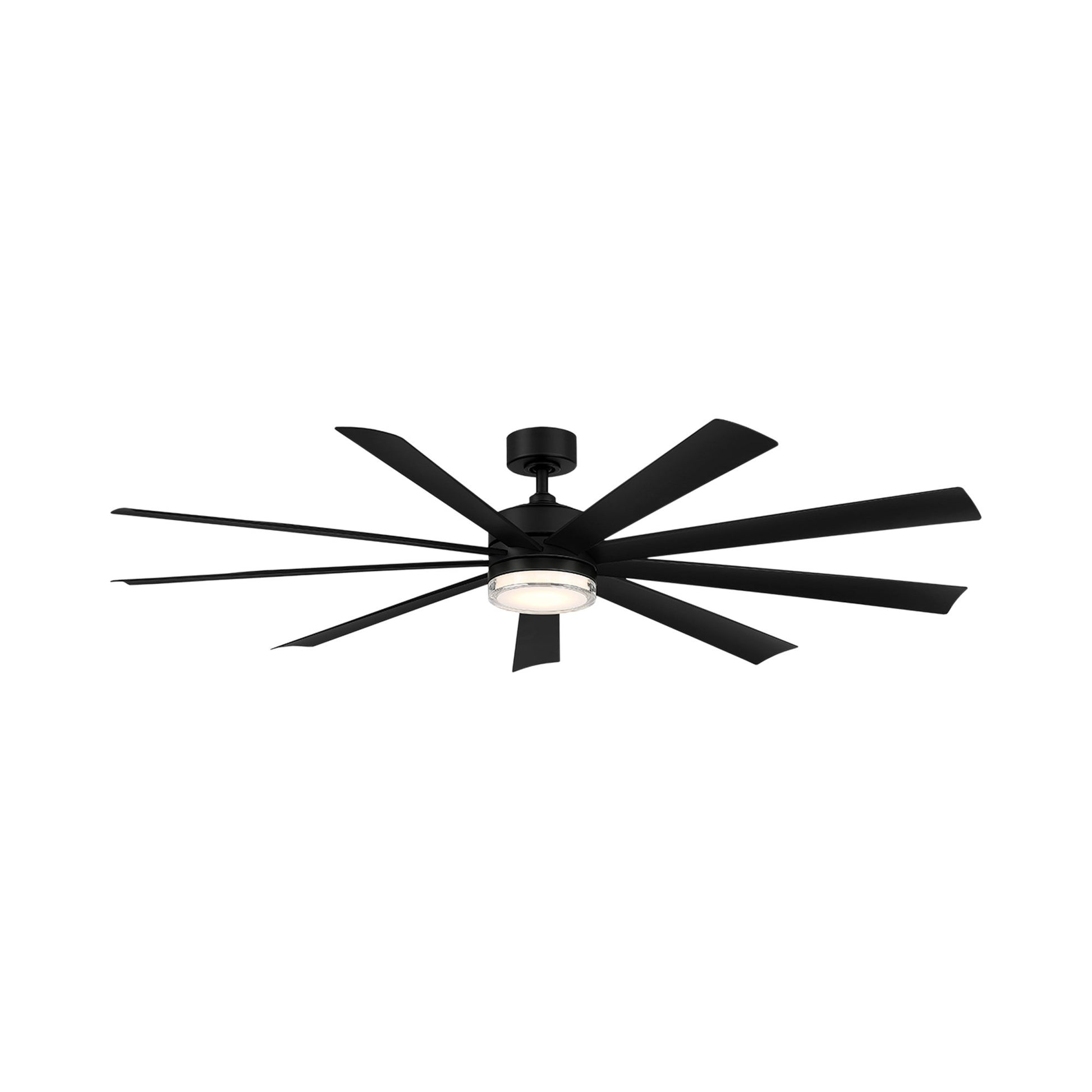 Wynd XL Smart LED Ceiling Fan in Matte Black.