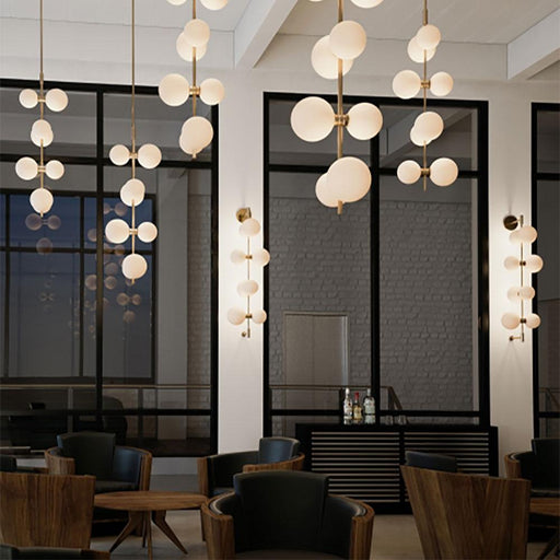 ModernRail LED Wall Light in restaurant.