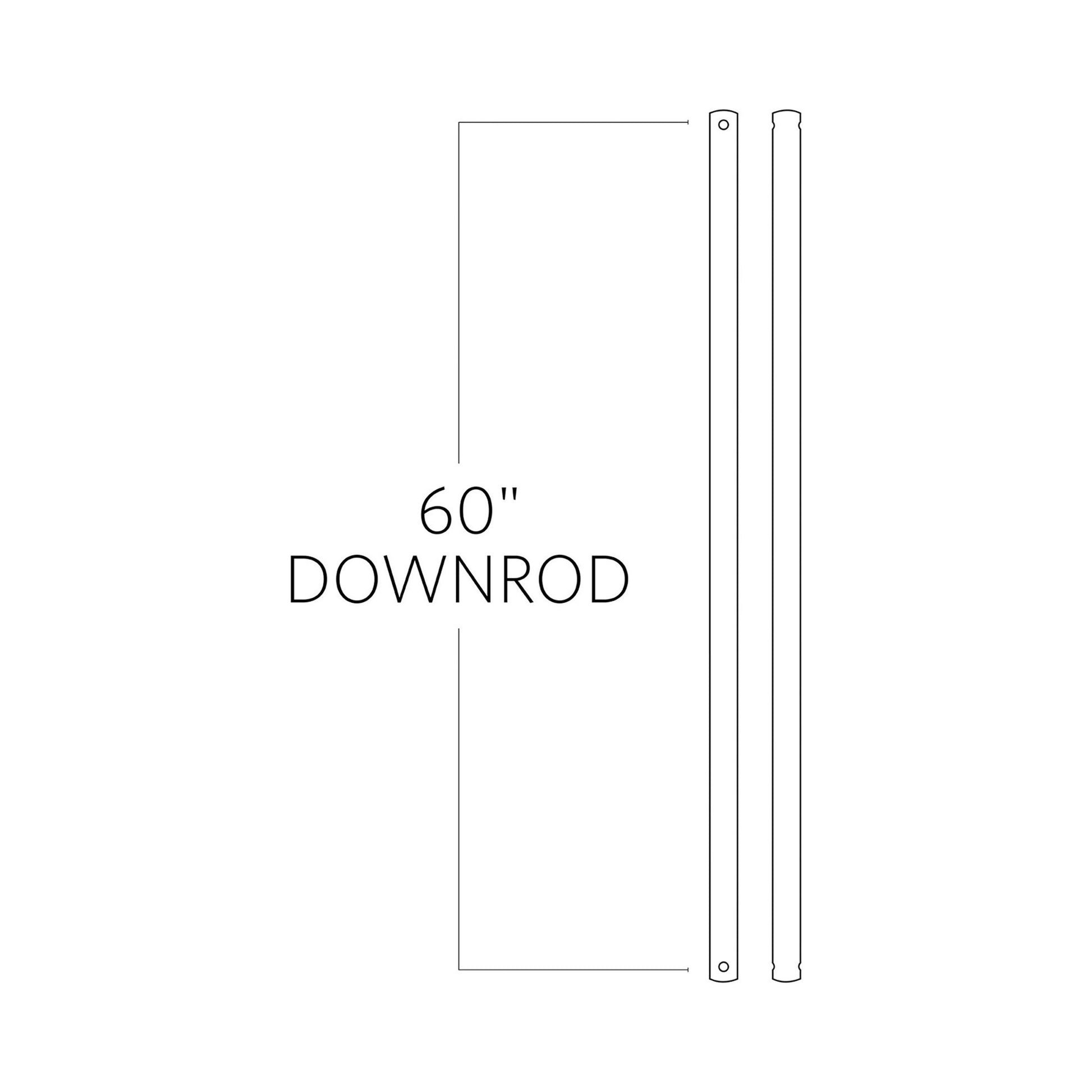 60-Inch Downrod - line drawing.