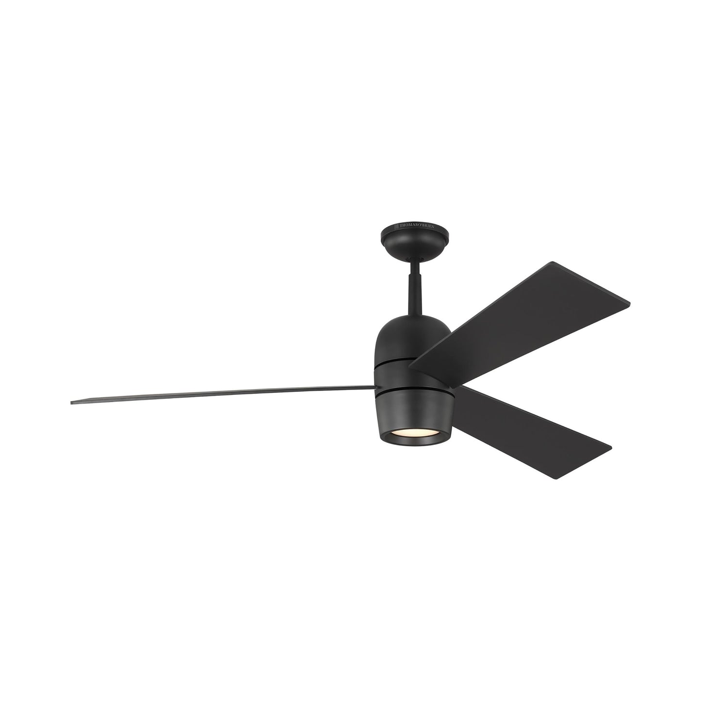 Alba LED Ceiling Fan in Midnight Black.