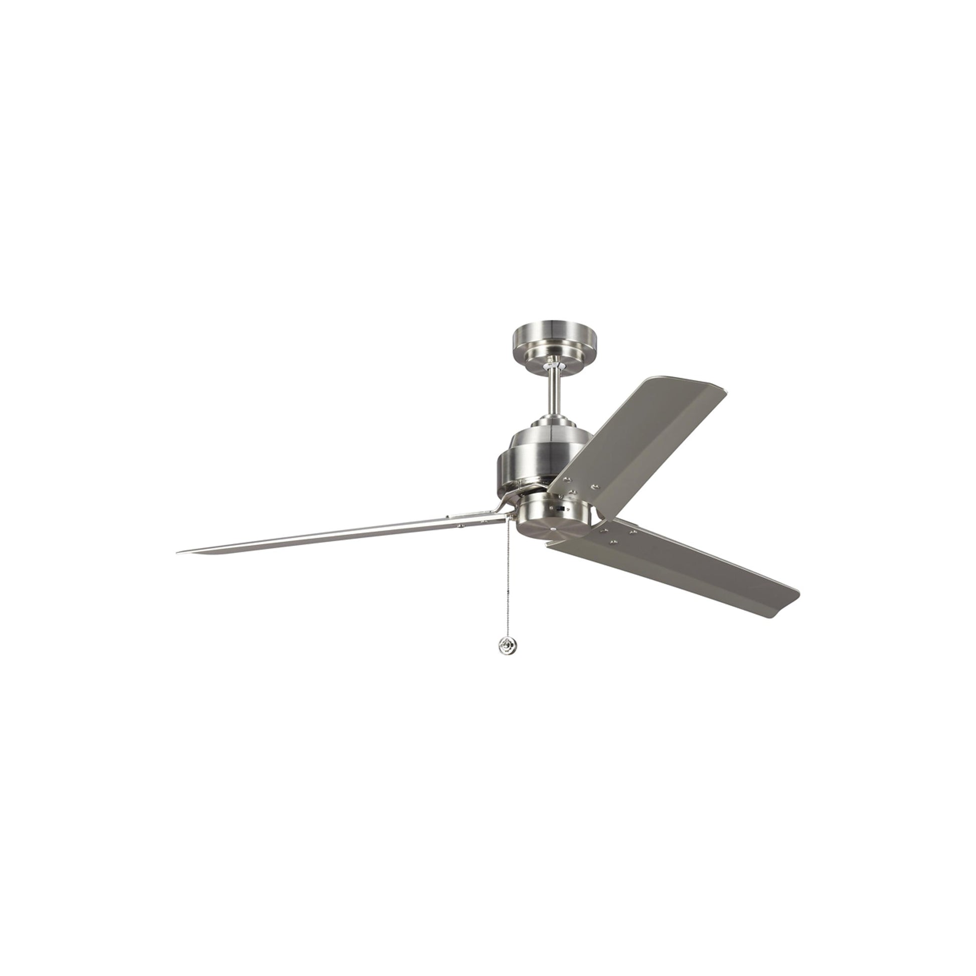 Arcade Ceiling Fan in Brushed Steel (54-Inch).