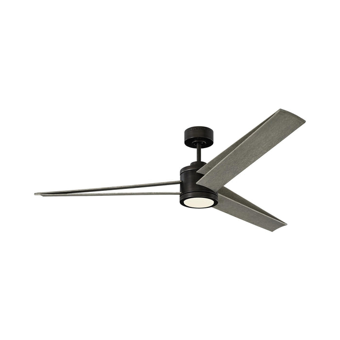 Armstrong LED Ceiling Fan in Aged Pewter/Light Grey Weathered Oak.