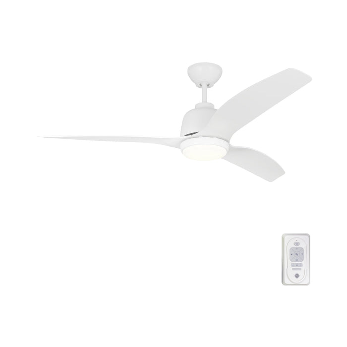 Avila Indoor / Outdoor LED Coastal Ceiling Fan in Detail.
