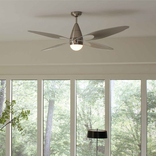 Butterfly LED Ceiling Fan in living room.