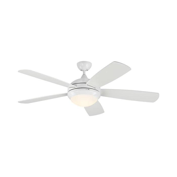 Discus Classic Smart LED Ceiling Fan in Matte White.