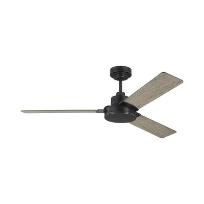 Jovie Ceiling Fan in Aged Pewter/Light Grey Weathered Oak.