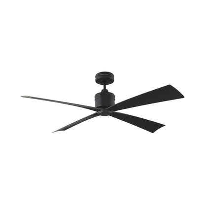 Launceton Ceiling Fan in Midnight Black.