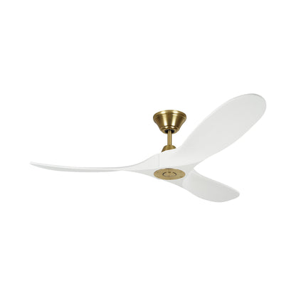 Maverick II Ceiling Fan in Burnished Brass/Matte White (52-Inch).