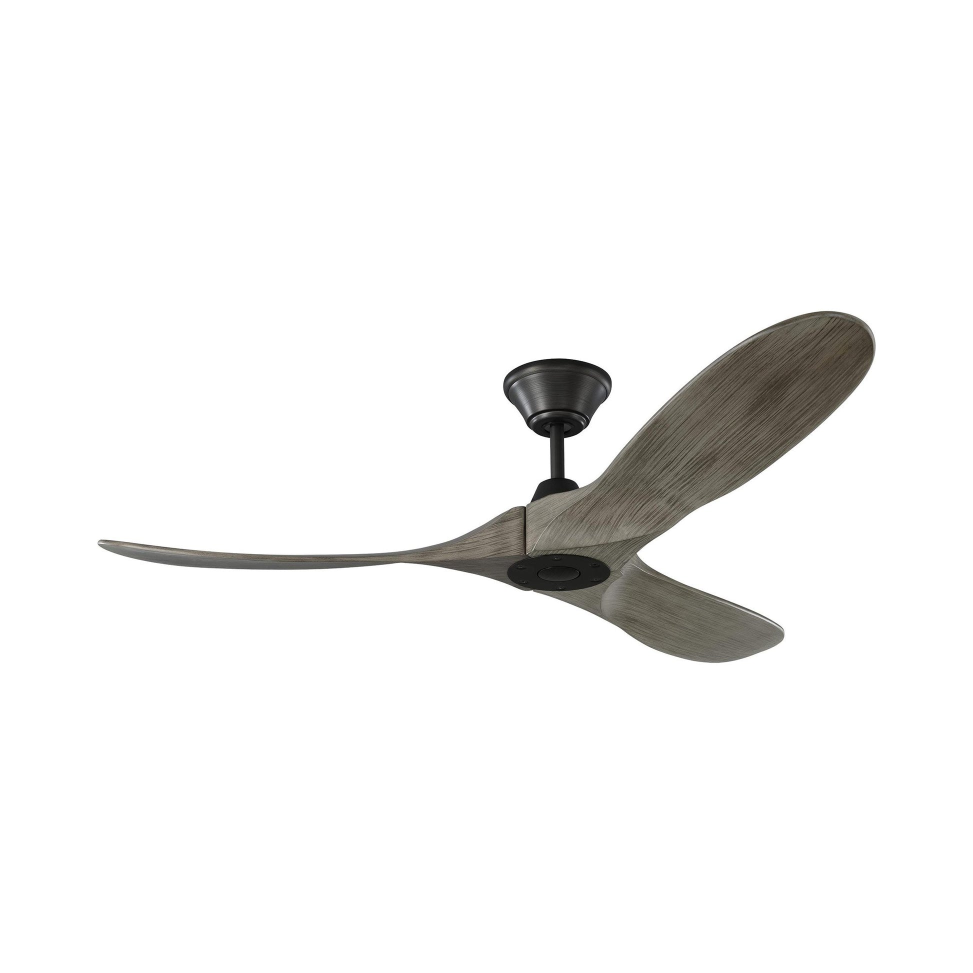 Maverick II Ceiling Fan in Aged Pewter/Light Grey Weathered Oak (52-Inch).