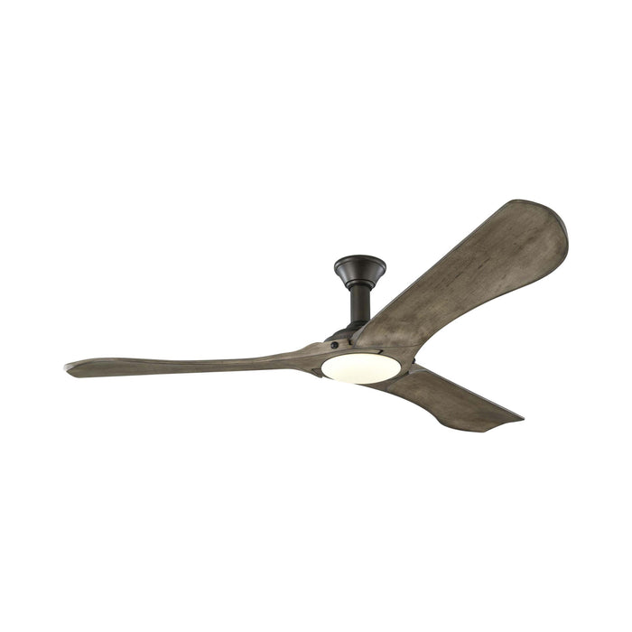 Minimalist Max LED Ceiling Fan in Aged Pewter.