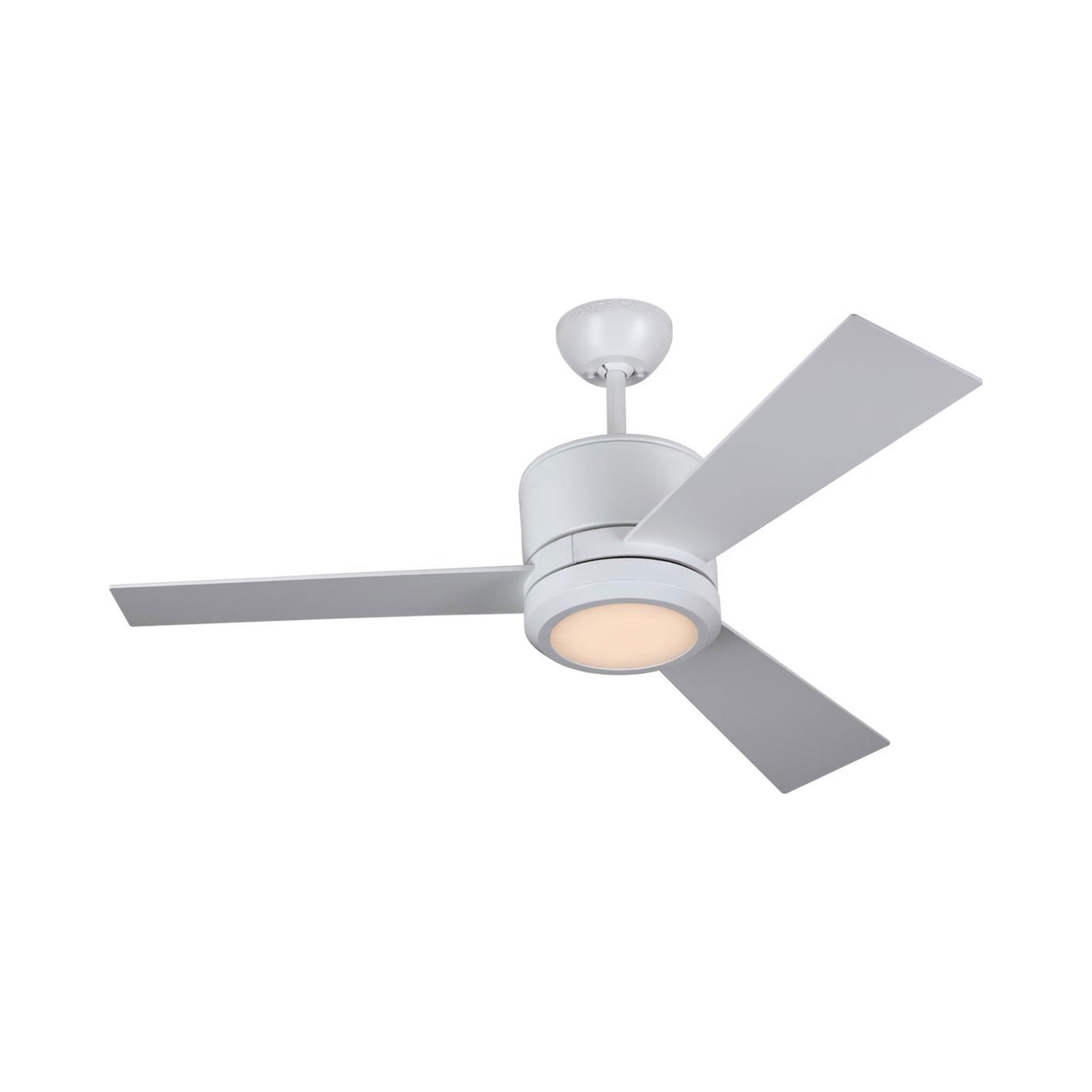 Vision II LED Ceiling Fan in Matte White/Matte White.