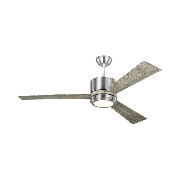 Vision LED Ceiling Fan in Brushed Steel (52-Inch).