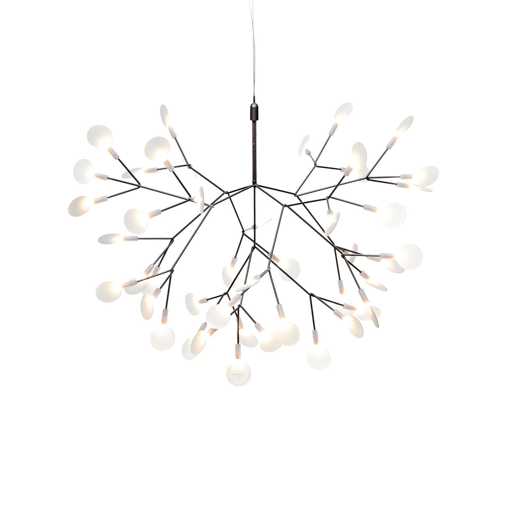 Heracleum III LED Pendant Light in Nickel (Small).