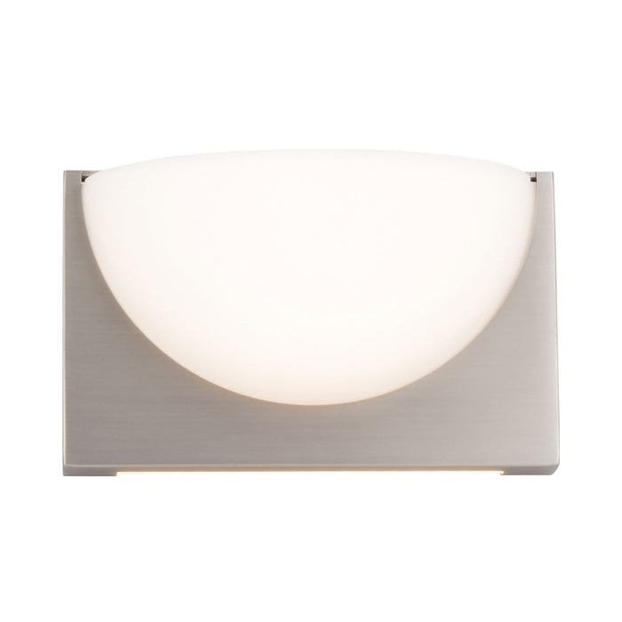 Mylie LED Bath Wall Light in Brushed Nickel.