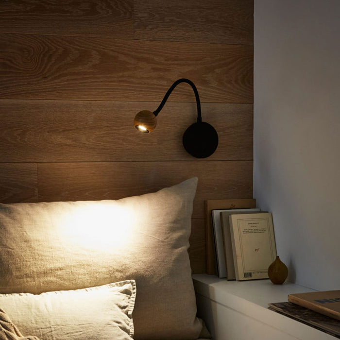 N. Ocho LED Wall Light in bedroom.