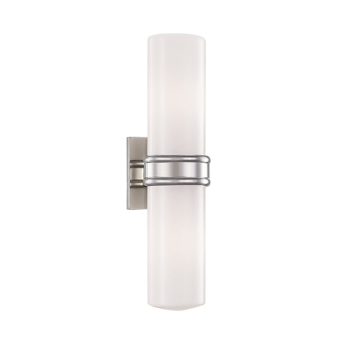 Natalie Wall Light in Polished Nickel.