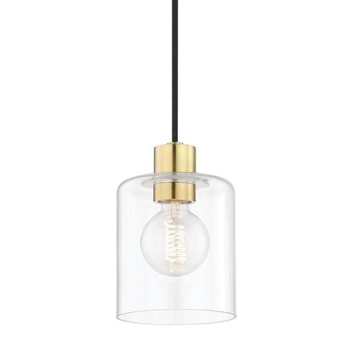 Neko Pendant Light in Gold and Clear.