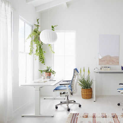 Nelson® Ball Crisscross Bubble Pendant Light Over Desk.