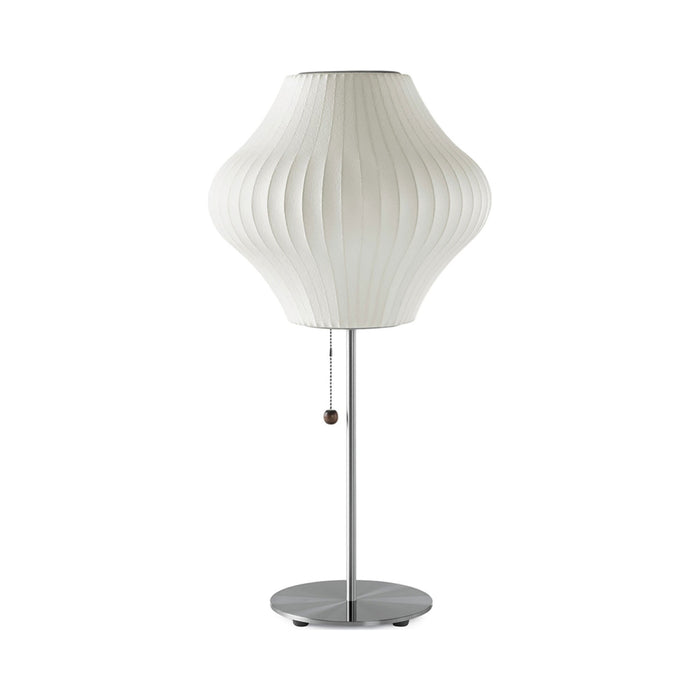Nelson® Pear Lotus Table Lamp in Brushed Nickel
