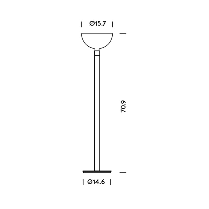 AM2C Floor Lamp - line drawing.