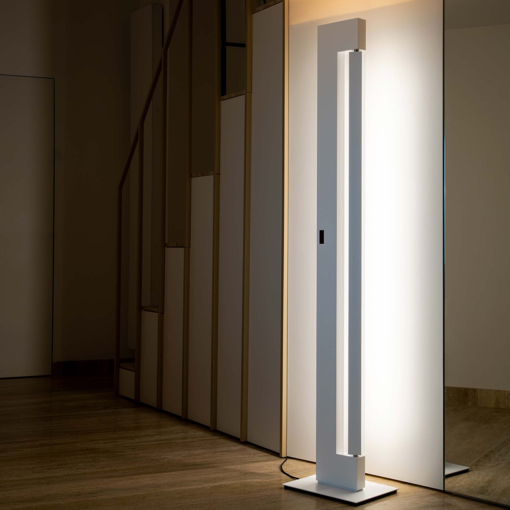 Ara LED Floor Lamp in living room.