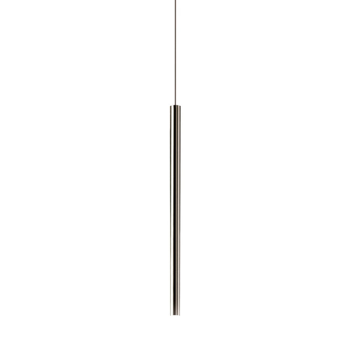 Canna Nuda Metallo LED Pendant Light in Chrome (Without Mounting Hardware).