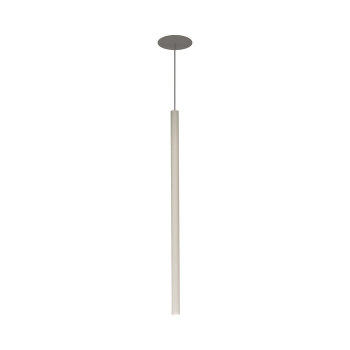 Canna Nuda Metallo LED Pendant Light in White (With Mounting Hardware).
