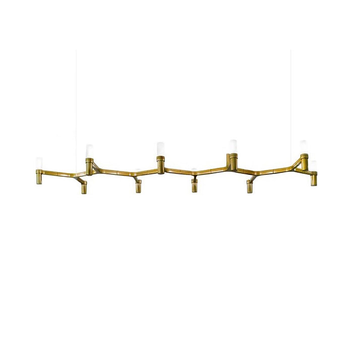 Crown Plana Linear Pendant Light in Gold (Large).