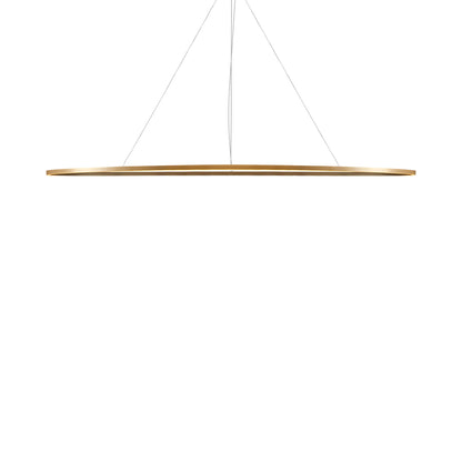 Ellisse LED Mega Pendant Light in Gold Painted.