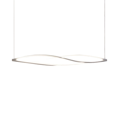 In The Wind LED Pendant Light in White (Horizontal).