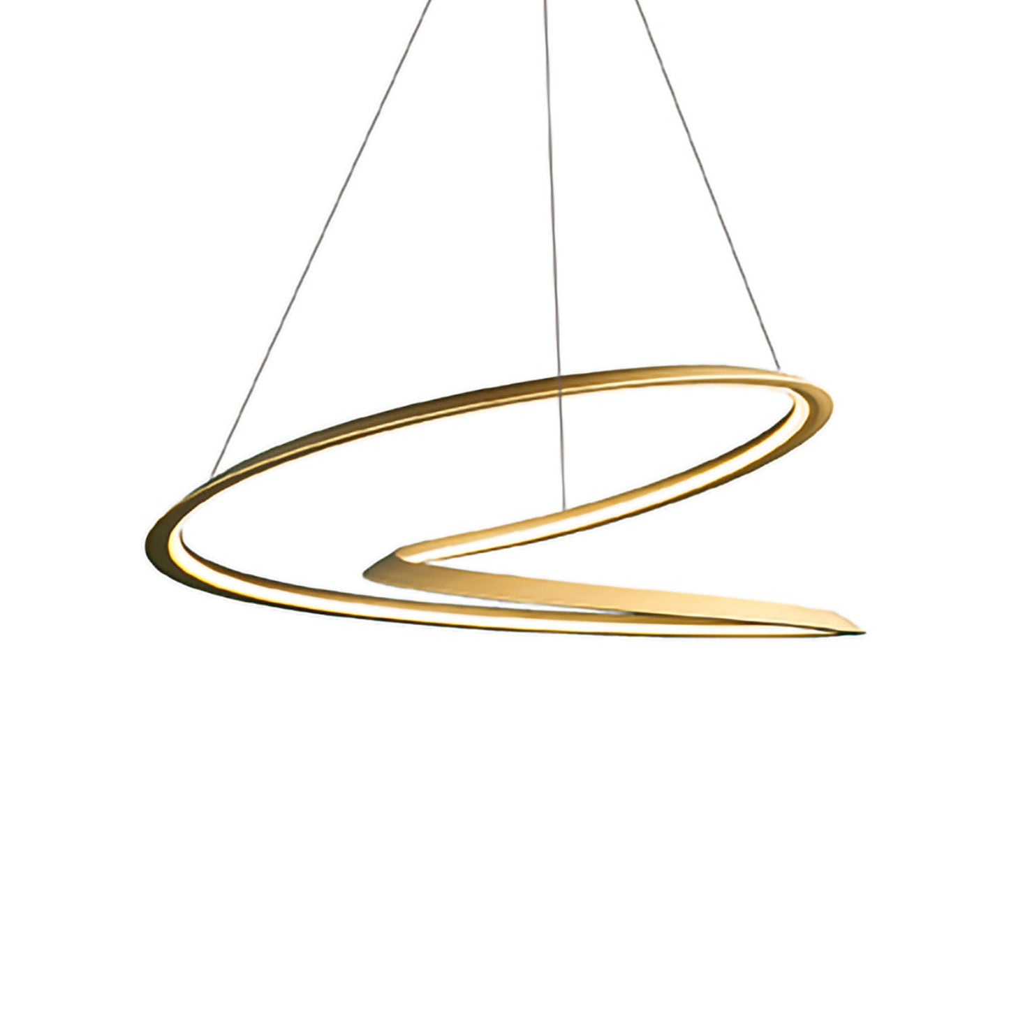 Kepler LED Pendant Light in Gold (Small).