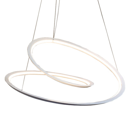 Kepler LED Pendant Light in White (Large).