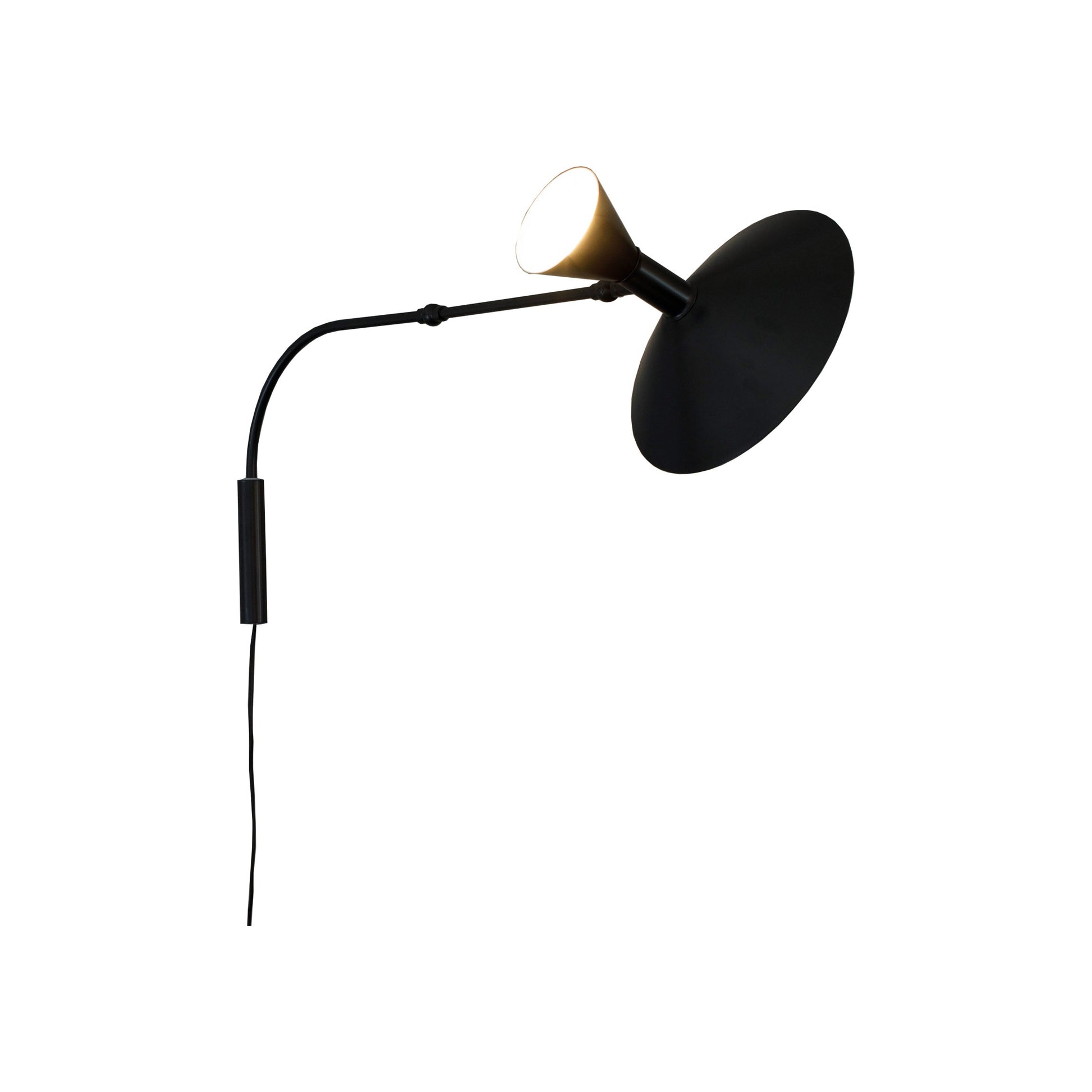 Lampe de Marseille Wall Light in Matt Black (Small).