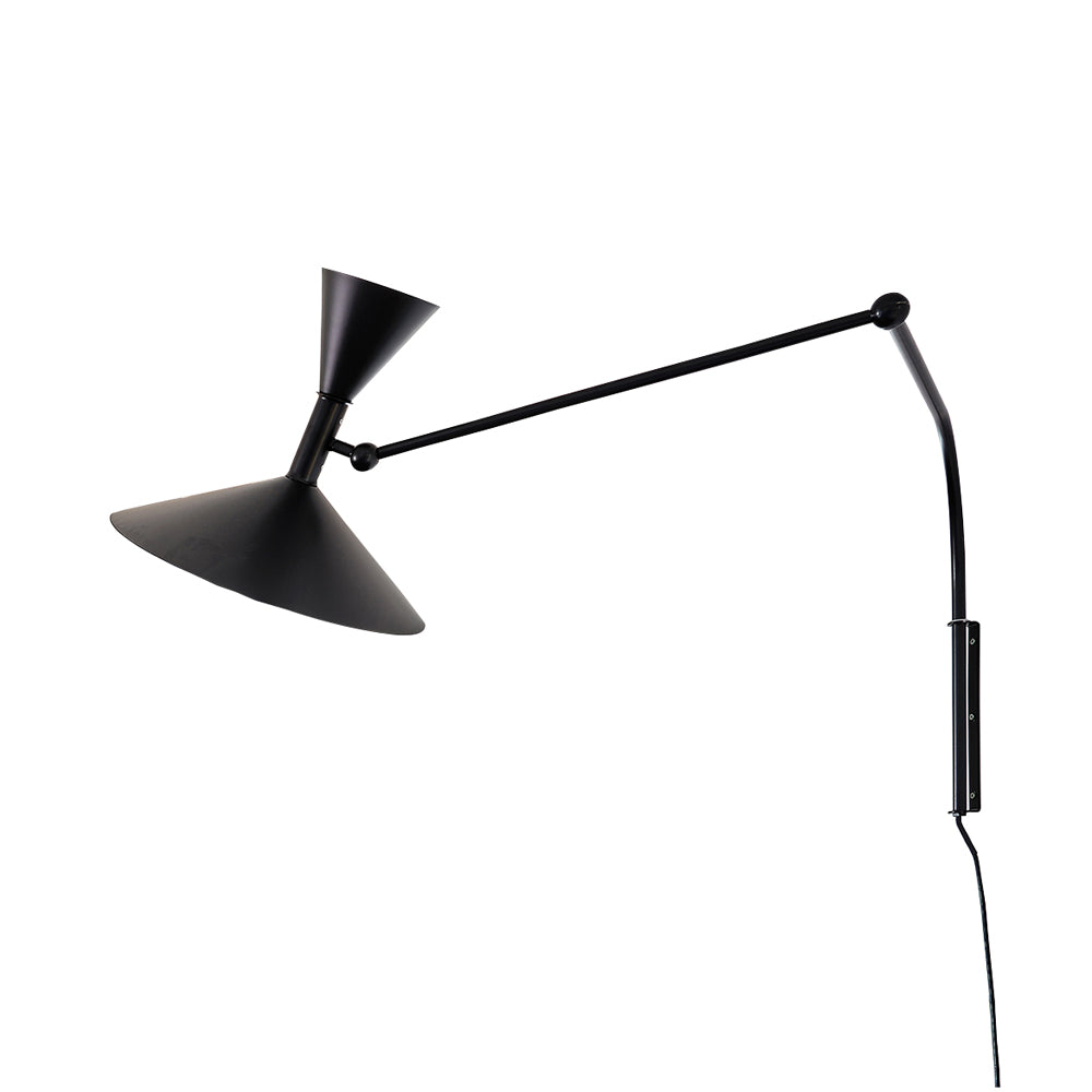 Lampe de Marseille Wall Light in Matt Black (Large).