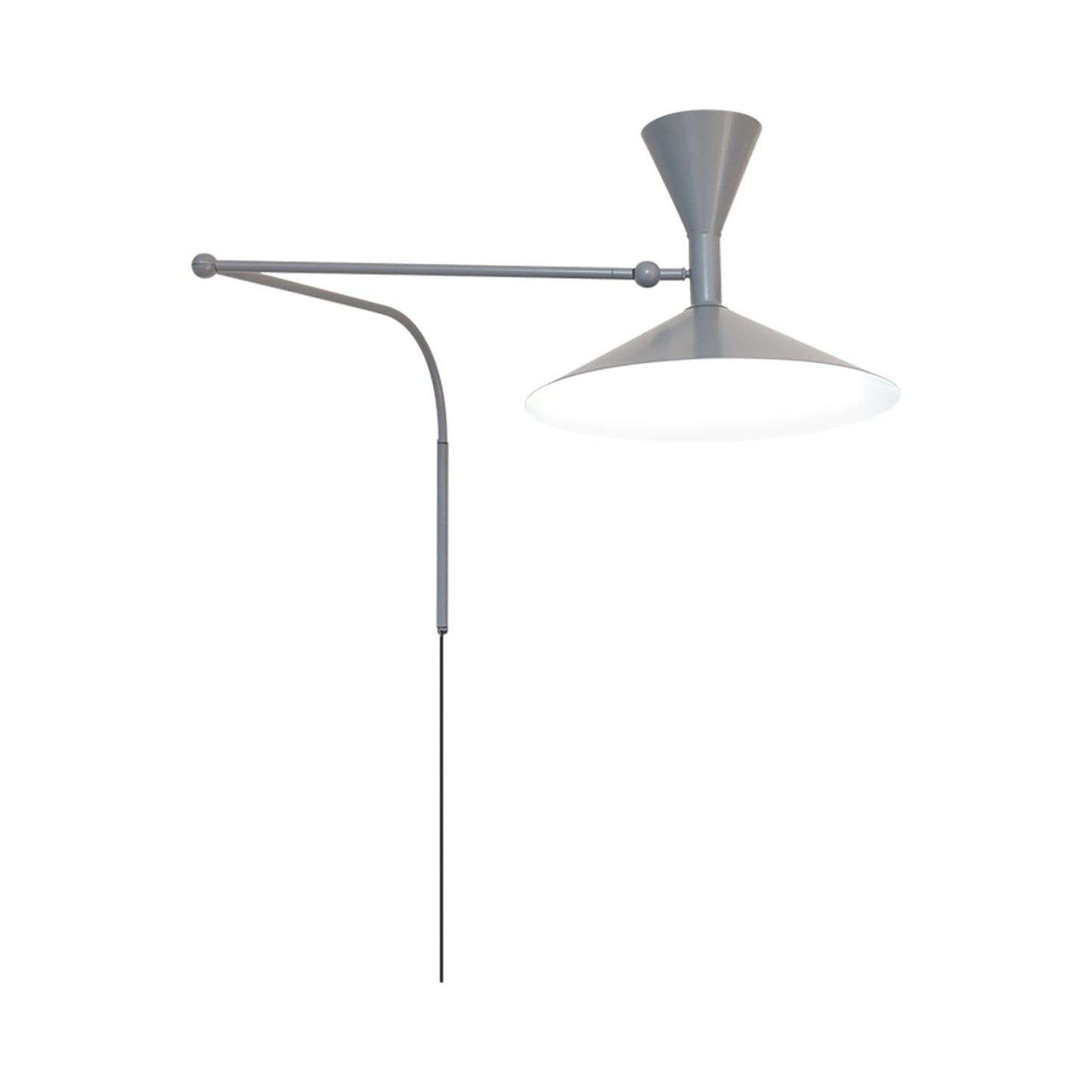 Lampe de Marseille Wall Light in Matt Grey (Large).