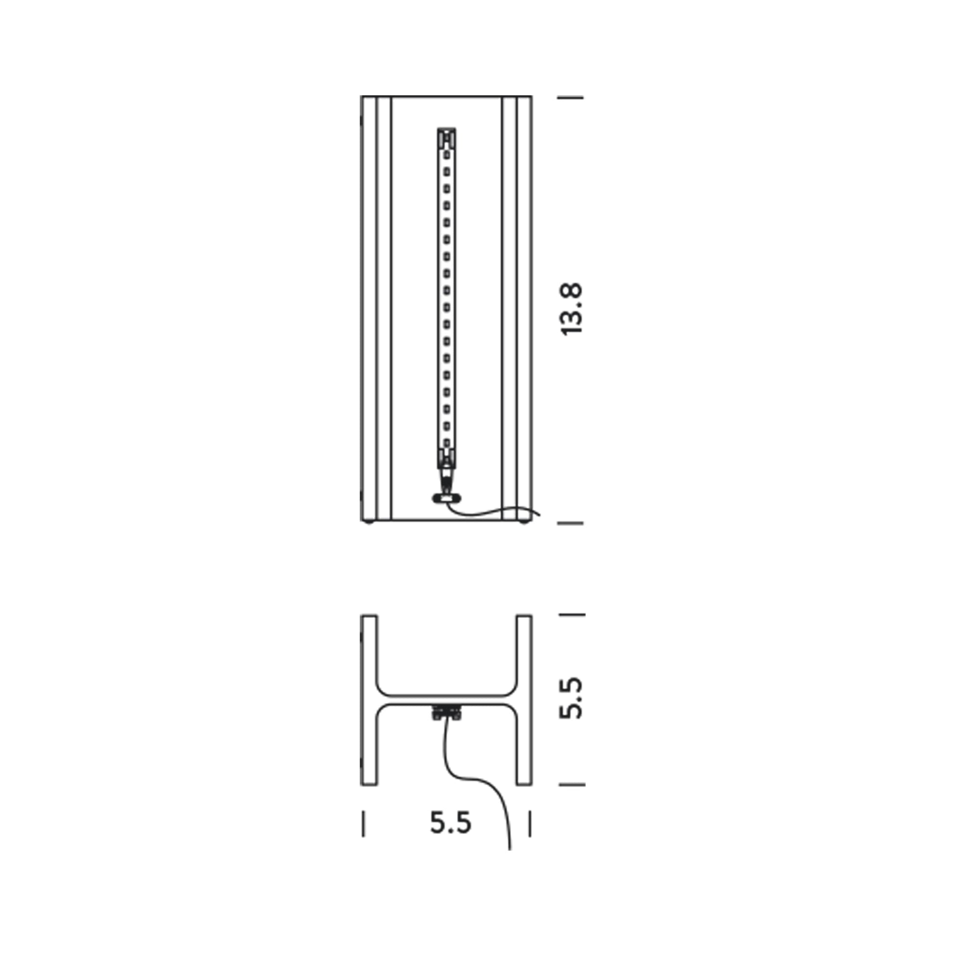 Mais Plus Que Cela Je Ne Peux Pas LED Floor Lamp - line drawing.