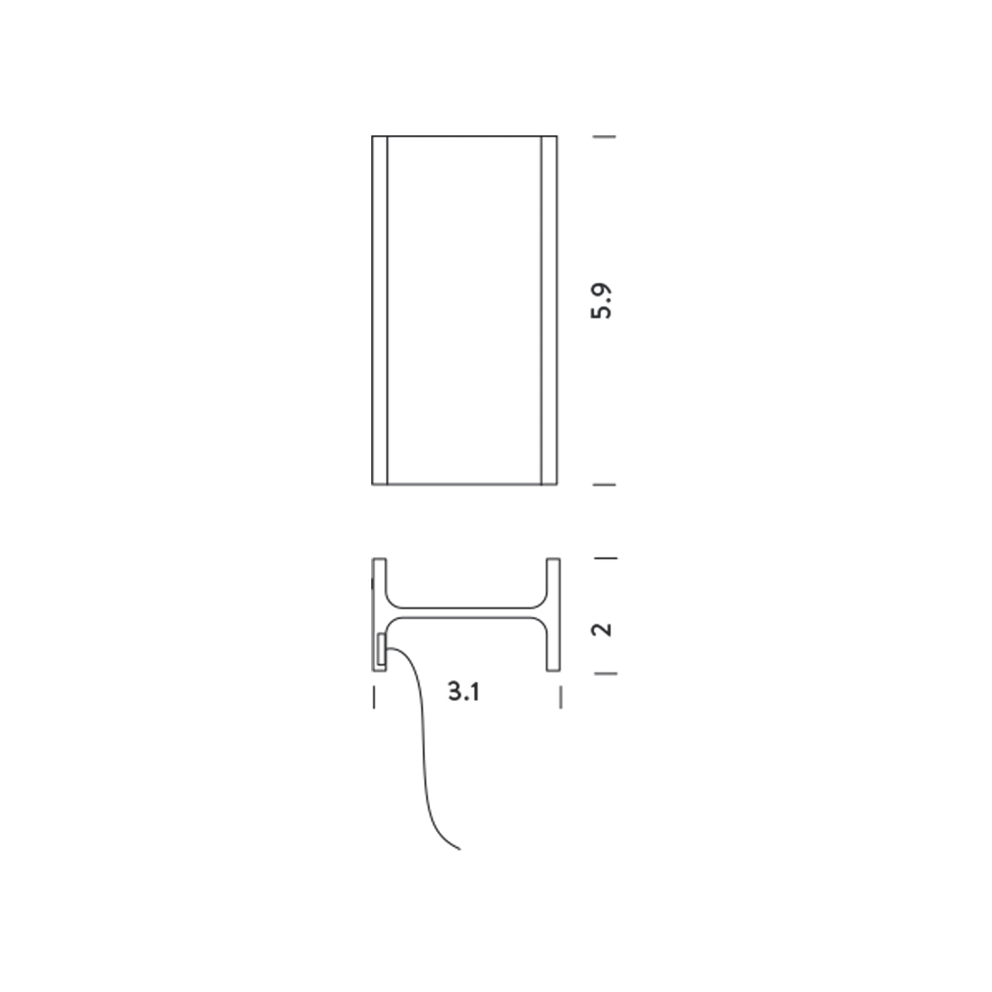 Mais Plus Que Cela Je Ne Peux Pas LED Table Lamp - line drawing.