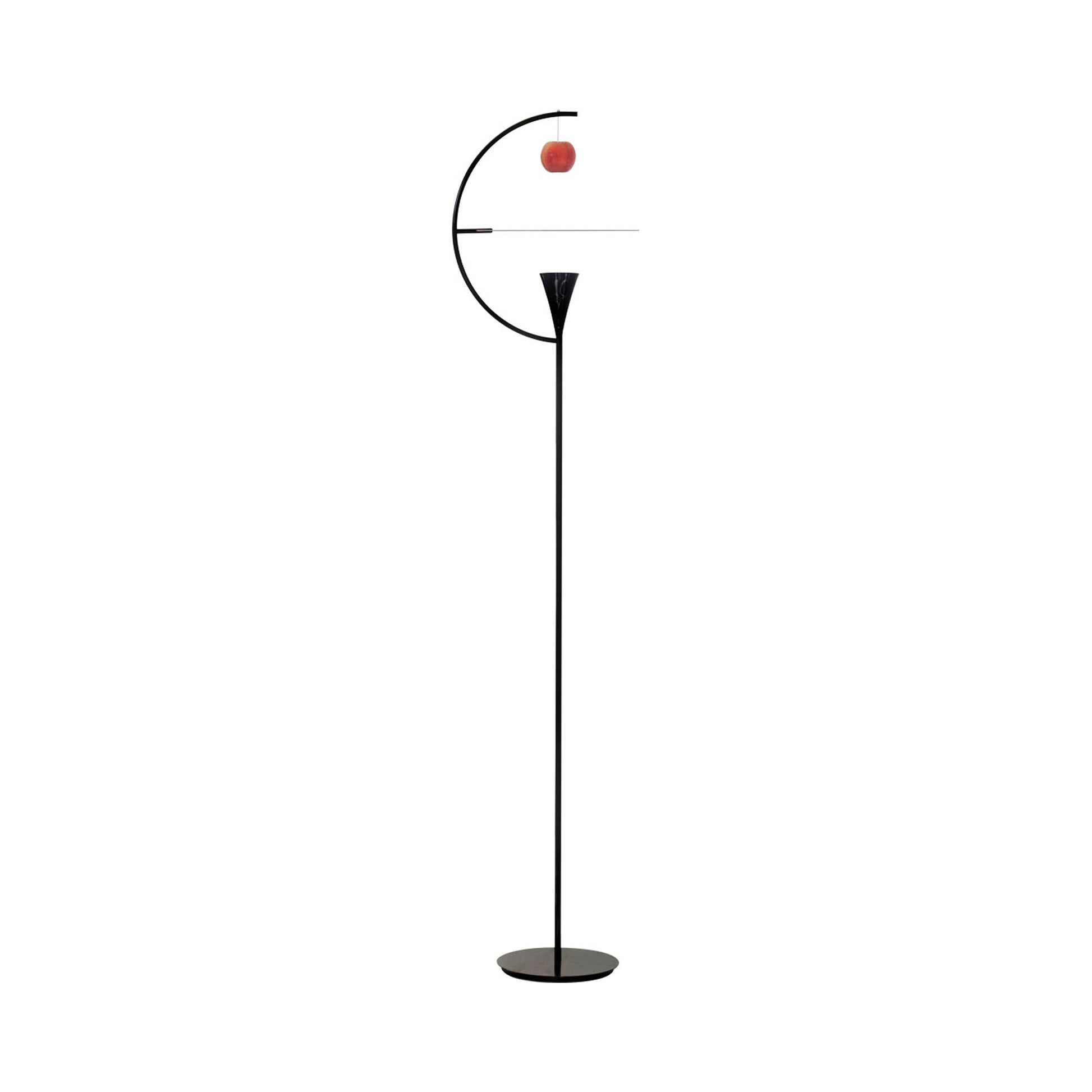 Newton LED Floor Lamp in Black.