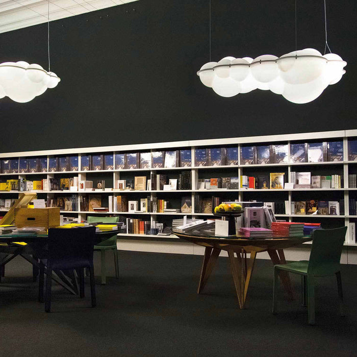 Nuvola LED Pendant Light in library.