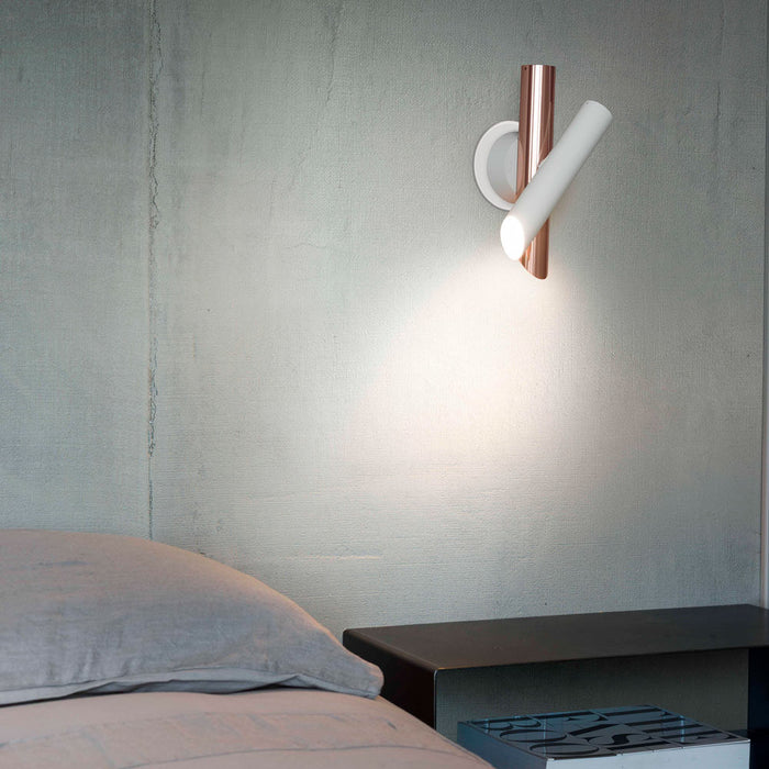 Tubes 2 LED Wall Light in bedroom.