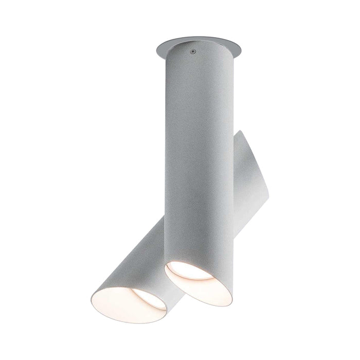 Tubes Large LED Ceiling Light in White/White.