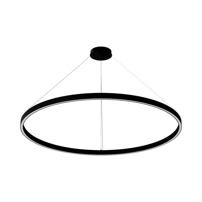 Zirkol LED Pendant Light in Black (Circular/59 Inch/68W).