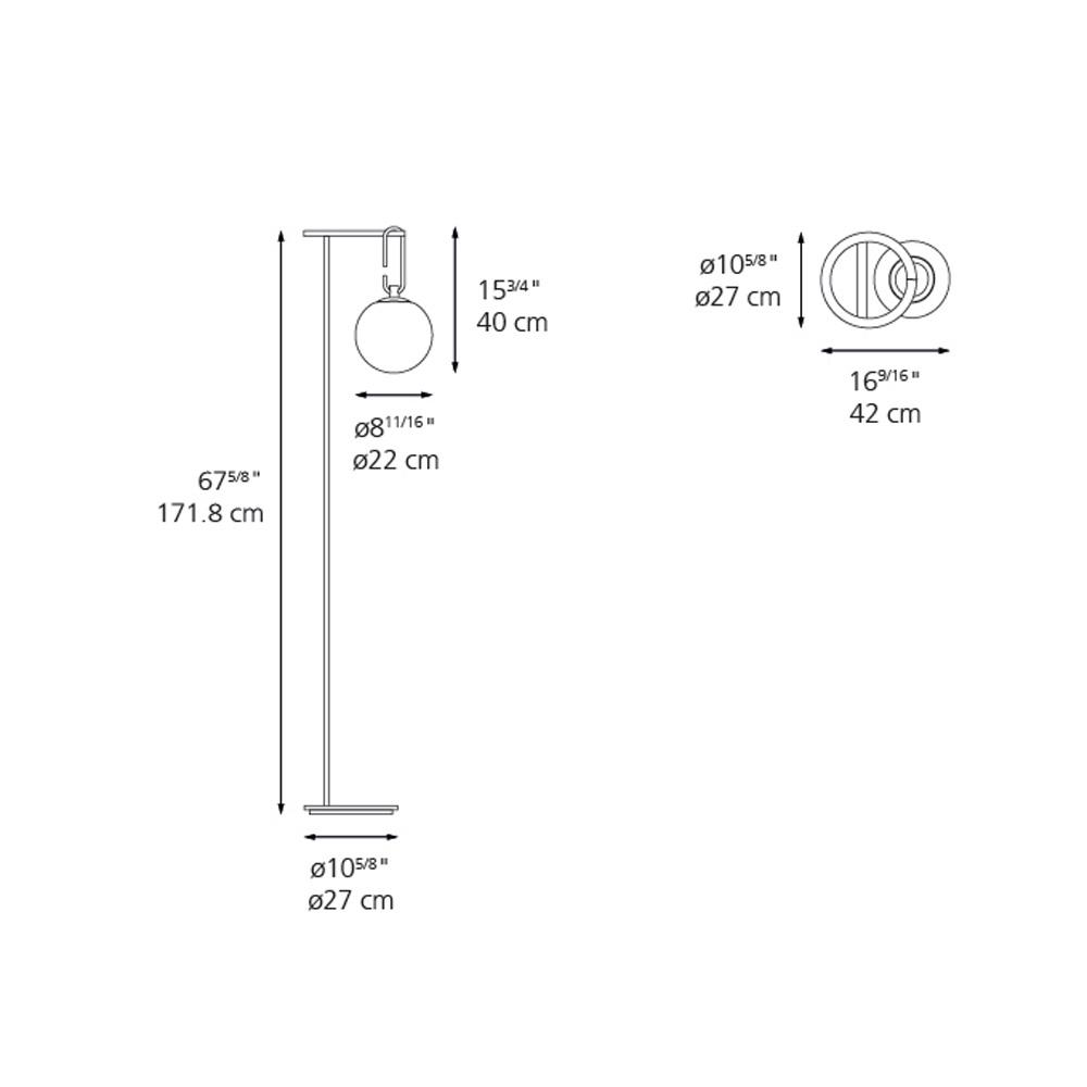 NH Floor Lamp - line drawing.