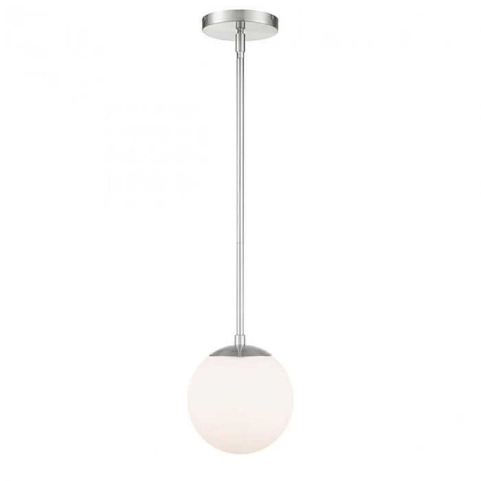 Niveous LED Pendant Light in Brushed Nickel (Small).