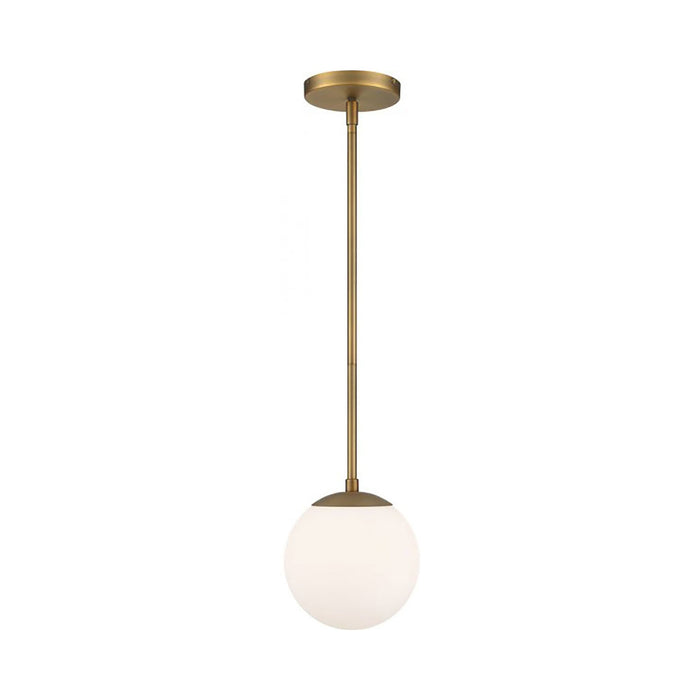 Niveous LED Pendant Light in Aged Brass (Small).