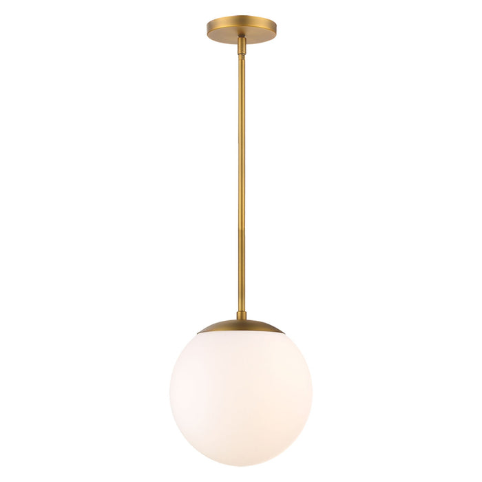 Niveous LED Pendant Light in Aged Brass (Large).