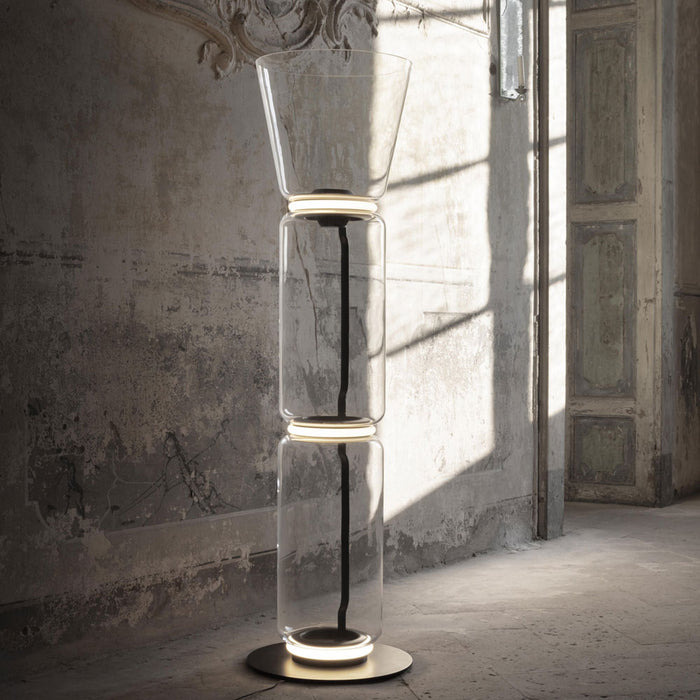 Noctambule High Cylinder and Cone LED Floor Lamp in Detail.