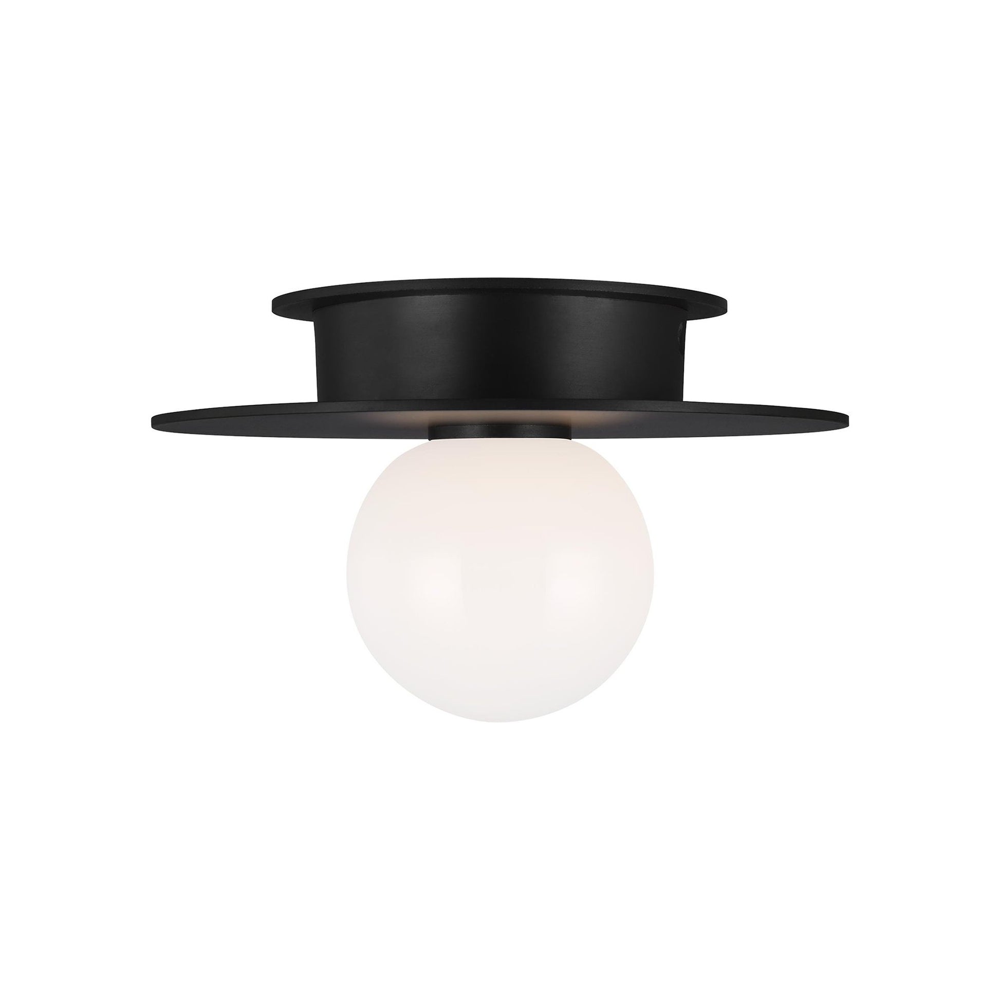 Nodes Flush Mount Ceiling Light in Midnight Black (Small).